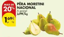 Pingo Doce Pêra moretini nacional promoção