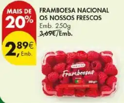 Pingo Doce Framboesa nacional promoção