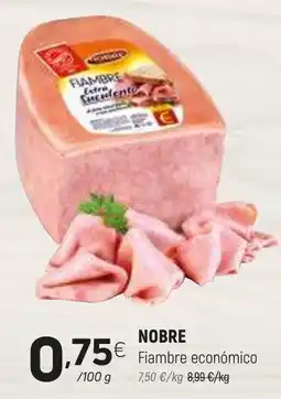 Coviran Nobre fiambre económico promoção