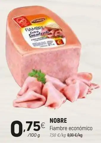 Coviran Nobre fiambre económico promoção
