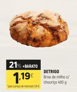 Coviran Detrigo broa de milho c/ chouriço promoção