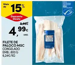 Continente filete de paloco msc promoção
