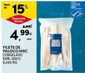 Continente filete de paloco msc promoção