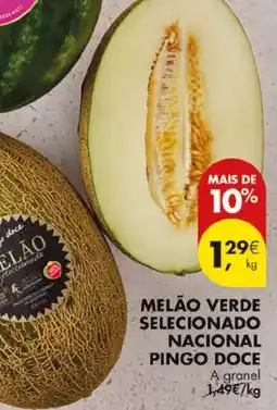 Pingo Doce melão verde selecionado nacional pingo doce promoção