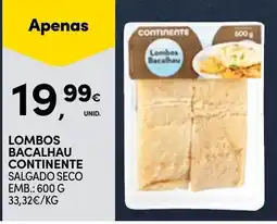 Continente lombos bacalhau continente promoção