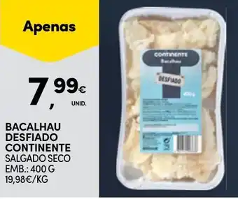 Continente Bacalhau desfiado continente promoção