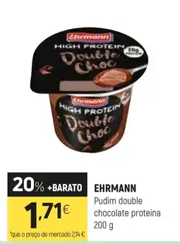 Coviran Ehrmann pudim double chocolate proteina promoção