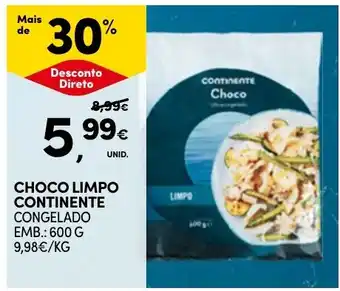 Continente Choco limpo continente promoção