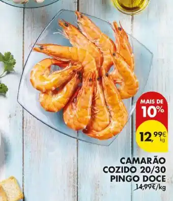 Pingo Doce Camarão cozido 20/30 pingo doce promoção