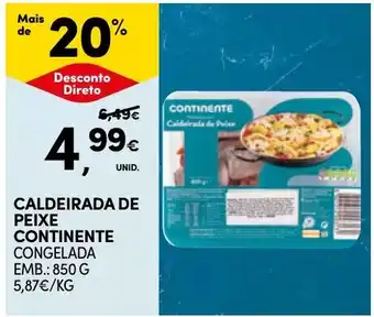 Continente caldeirada de peixe continente promoção