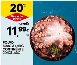 Continente Polvo continente congelado promoção