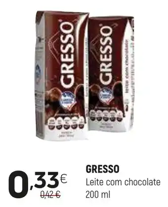 Coviran Gresso leite com chocolate promoção