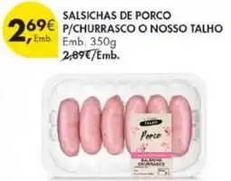 Pingo Doce Salsichas de porco o nosso talho promoção