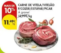 Pingo Doce Carne de vitela/vitelão promoção