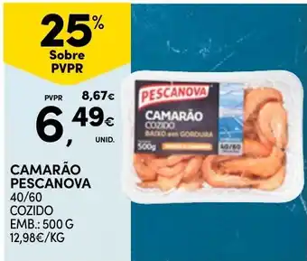 Continente Camarão pescanova promoção