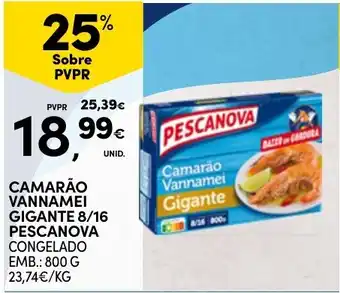 Continente camarão vannamei gigante pescanova promoção