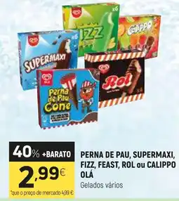 Coviran Perna de pau, supermaxi, fizz, feast, rol ou calippo olá promoção