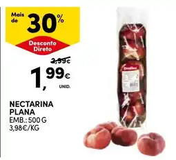 Continente Nectarina plana promoção