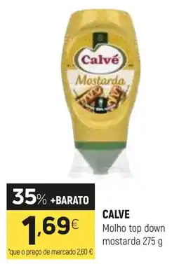 Coviran Calvé molho top down mostarda promoção