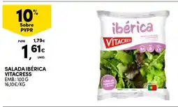 Continente salada ibérica vitacress promoção