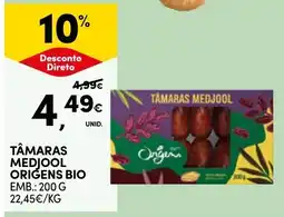 Continente tâmaras medjoool origens bio promoção