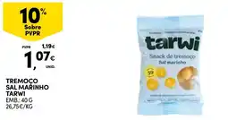 Continente Tremoço sal marinho tarwi promoção