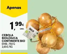 Continente cebola biológica continente bio promoção