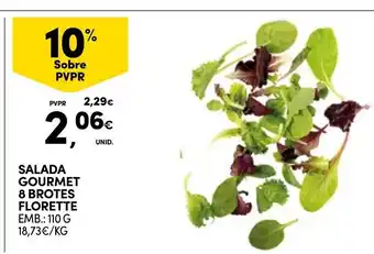 Continente salada gourmet 8 brotes florette promoção
