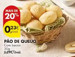 Pingo Doce Pão de queijo com bacon promoção