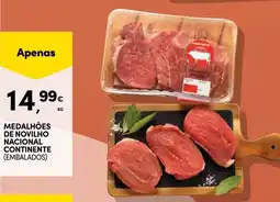 Continente medalhões de novilho nacional continente promoção