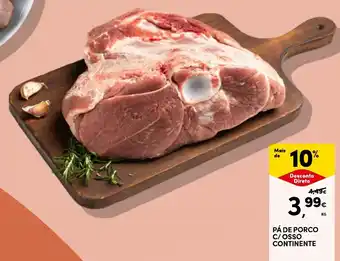 Continente Pá de porco c/osso continente promoção