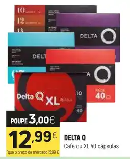 Coviran Delta Q Café ou XL 40 cápsulas promoção