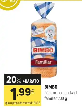 Coviran Bimbo pão forma sandwich familiar promoção