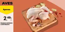 Continente Frango inteiro continente promoção
