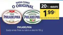 Coviran philadelphia queijo ervas finas ou cabra e alecrim promoção
