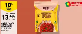 Continente carne picada granulada prime meat promoção