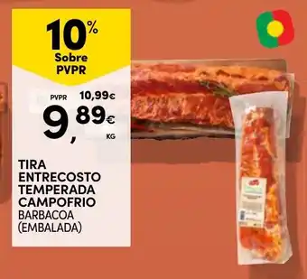 Continente Tira entrecosto temperada campo frio barbacoa (embalada) promoção