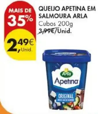 Pingo Doce Queijo apetina em salmoura arla promoção
