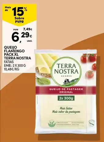 Continente Queijo flamengo pack xl terra nostra fatias promoção