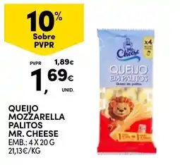 Continente queijo mozzarella palitos mr. cheese promoção