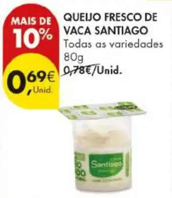 Pingo Doce Queijo fresco de vaca santiago promoção