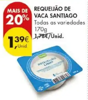 Pingo Doce Requeijão de vaca santiago promoção