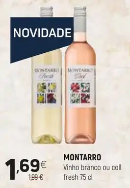 Coviran montarro vinho branco ou coll fresh 75 cl promoção