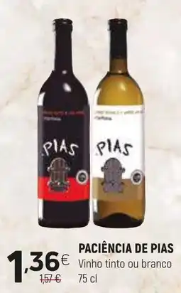 Coviran Paciência de Pias Vinho tinto ou branco promoção