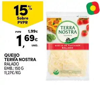 Continente Queijo Terra Nostra Ralado promoção