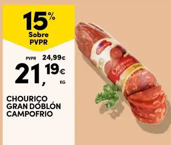 Continente Chouriço gran doblón campo frio promoção