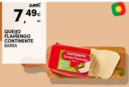 Continente Queijo flamengo continente barra promoção
