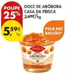 Pingo Doce Doce de abóbora casa da prisca promoção