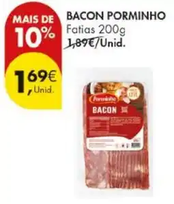 Pingo Doce Bacon porminho promoção