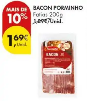 Pingo Doce Bacon porminho promoção
